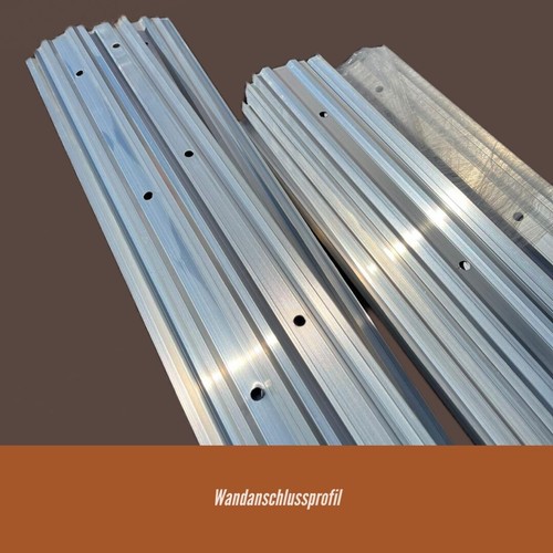 Aluminium wandanschlussprofil - aluminium,